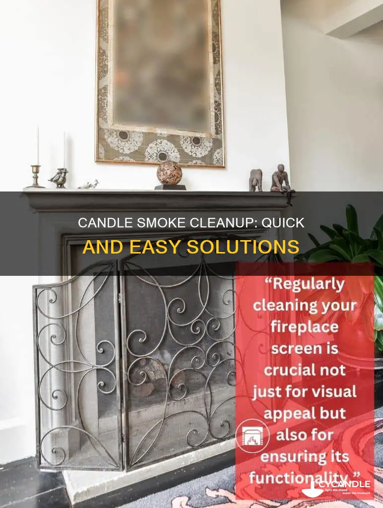 how to clean candle smoke