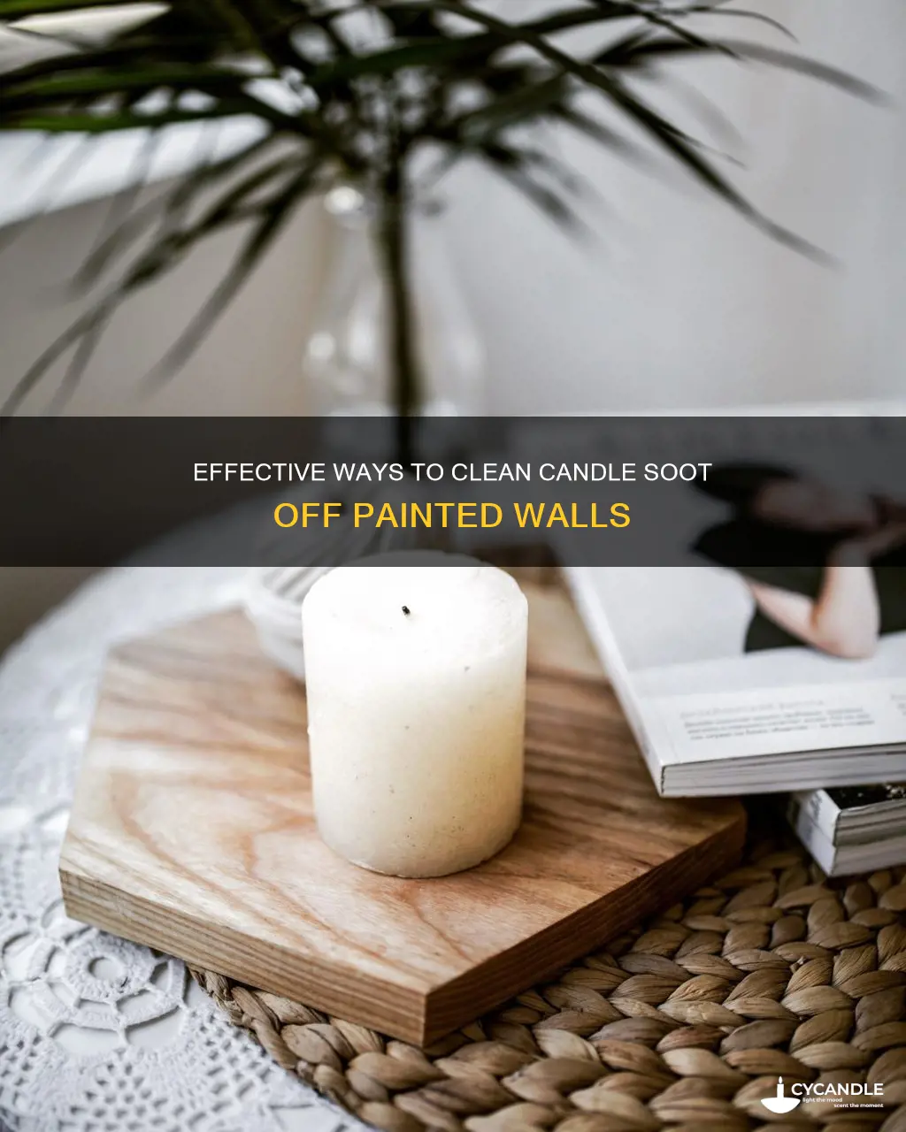 how to clean candle soot off painted walls