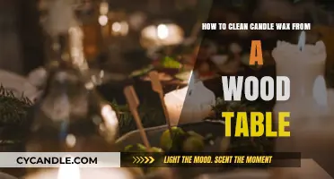 Effortless Wax Removal: Cleaning Candle Wax from Wood Tables