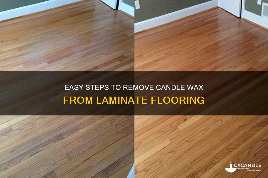 how to clean candle wax off laminate floor