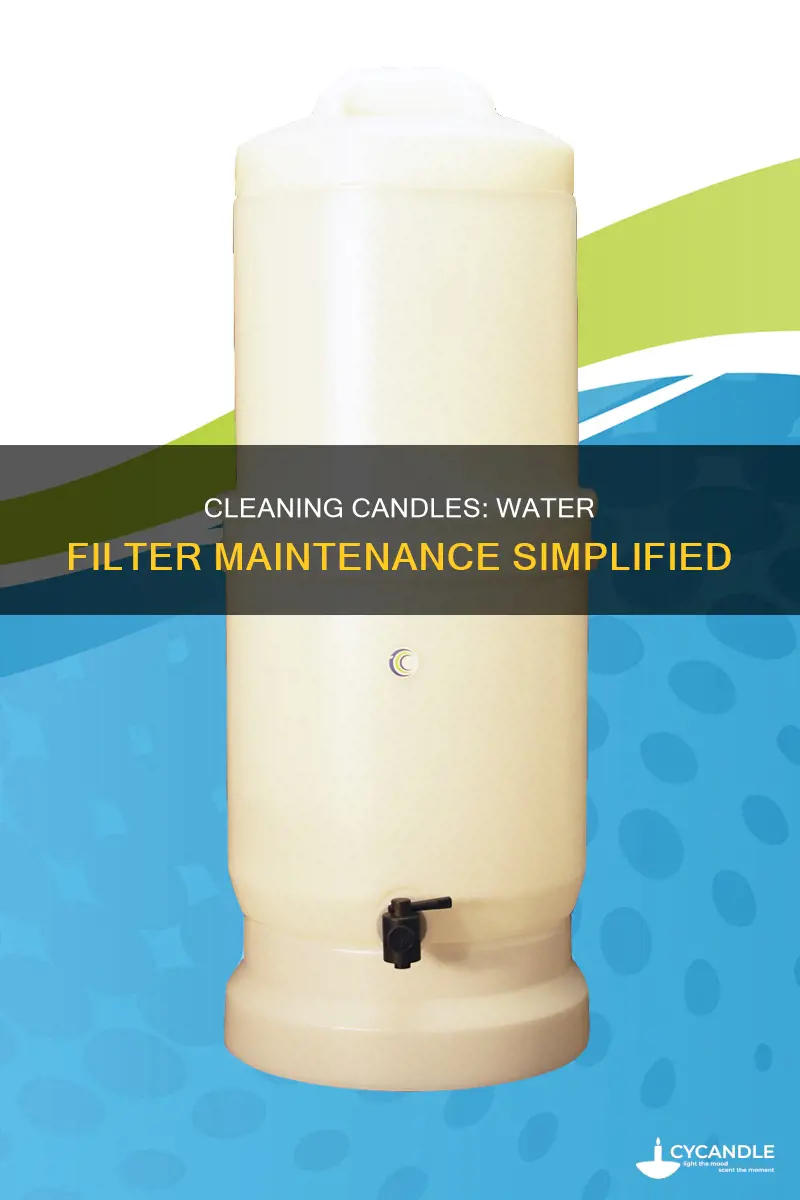 how to clean candles of water filter