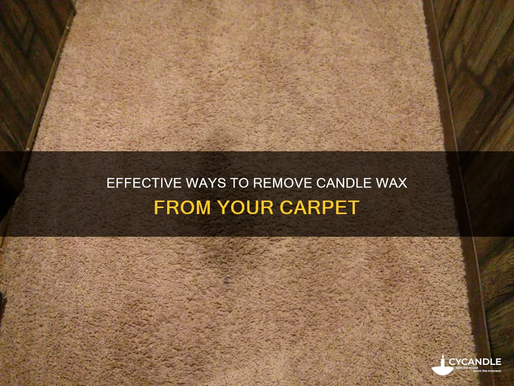how to clean candles off carpet