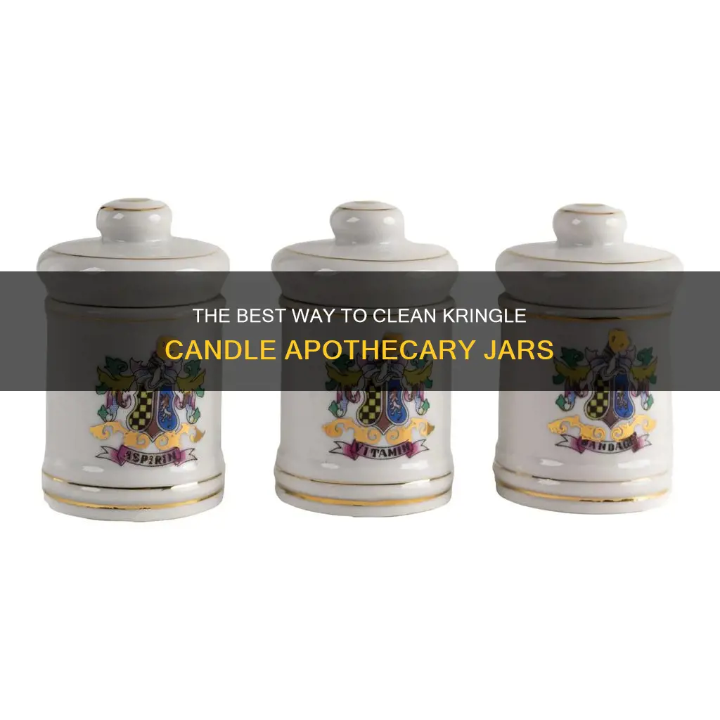 how to clean kringle candle apothecary jars