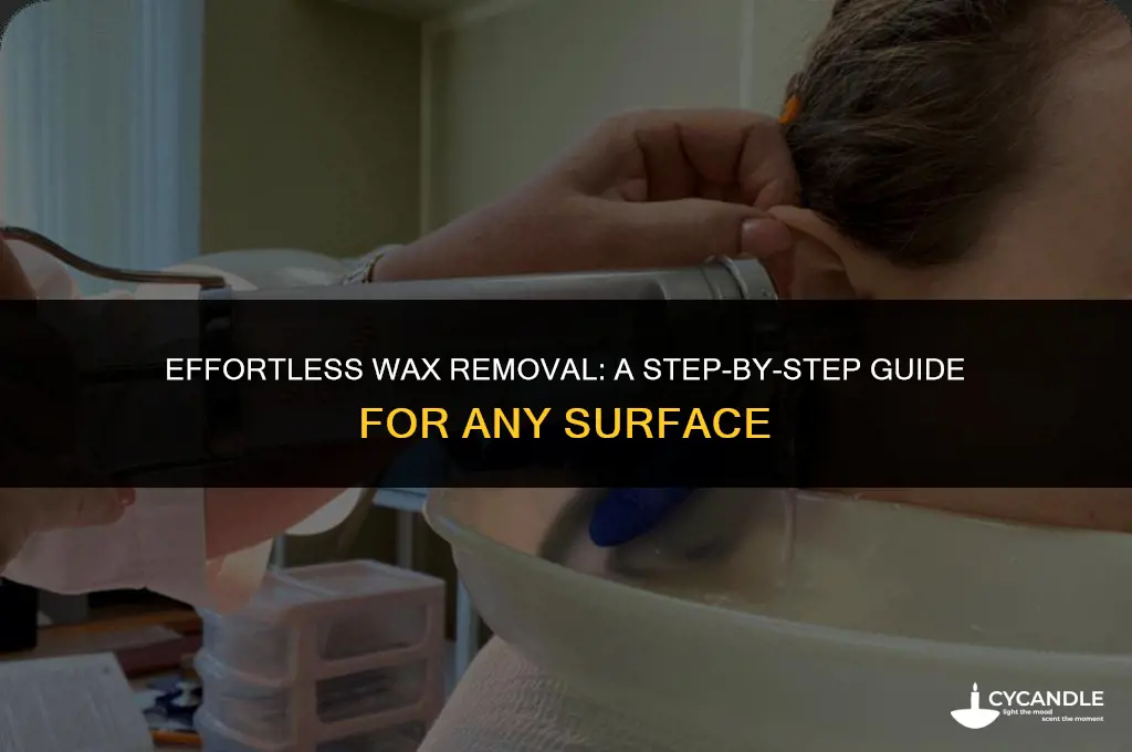 how to clean melted wax