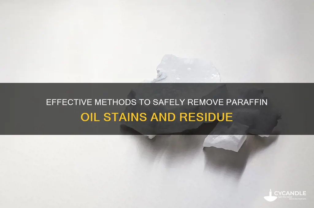 how to clean off paraffin oil