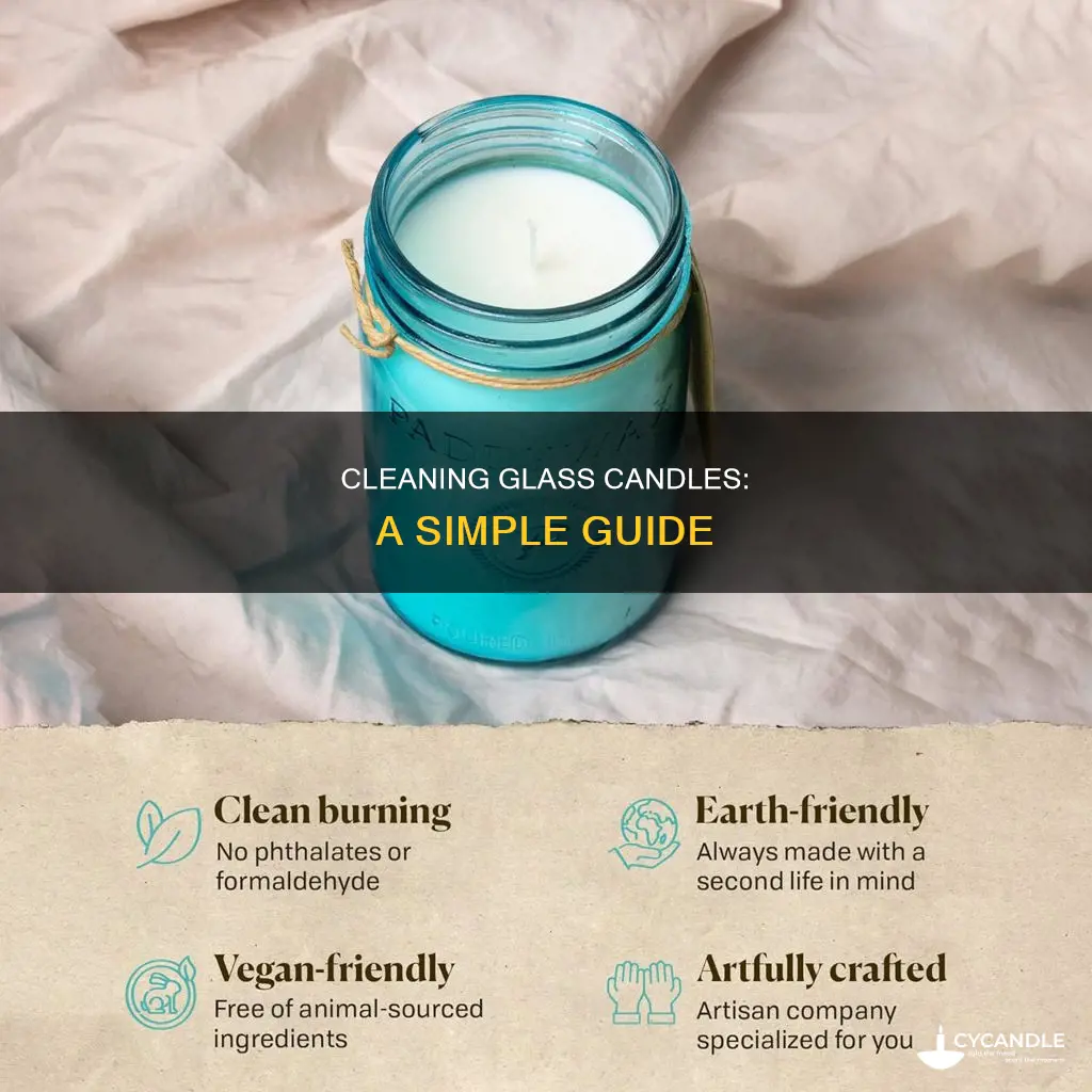 how to clean out a glass candle