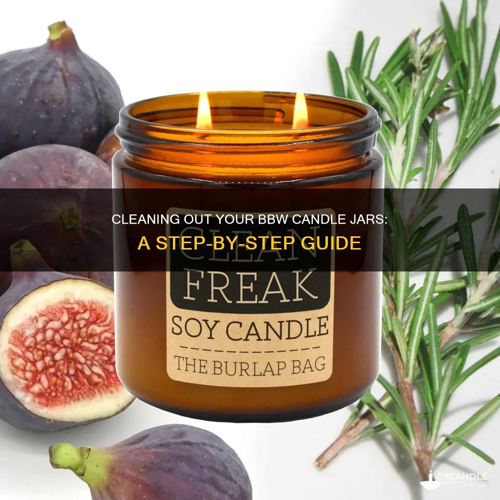 how to clean out bbw candle jars