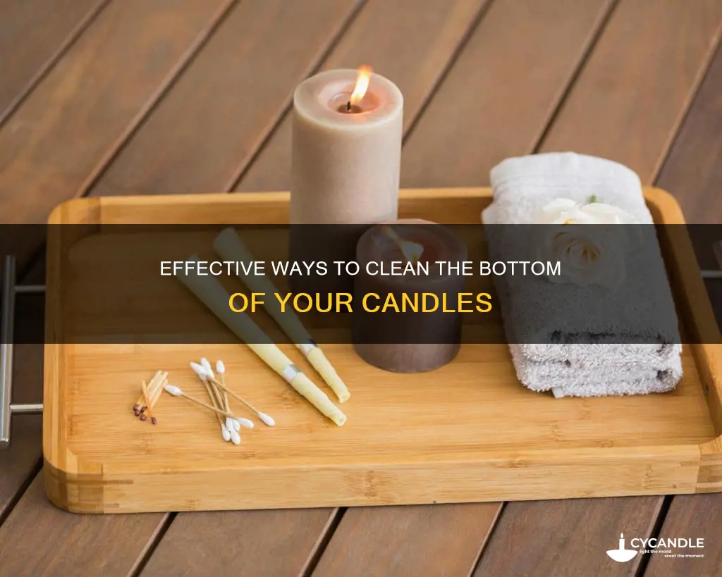 how to clean out bottom of candle