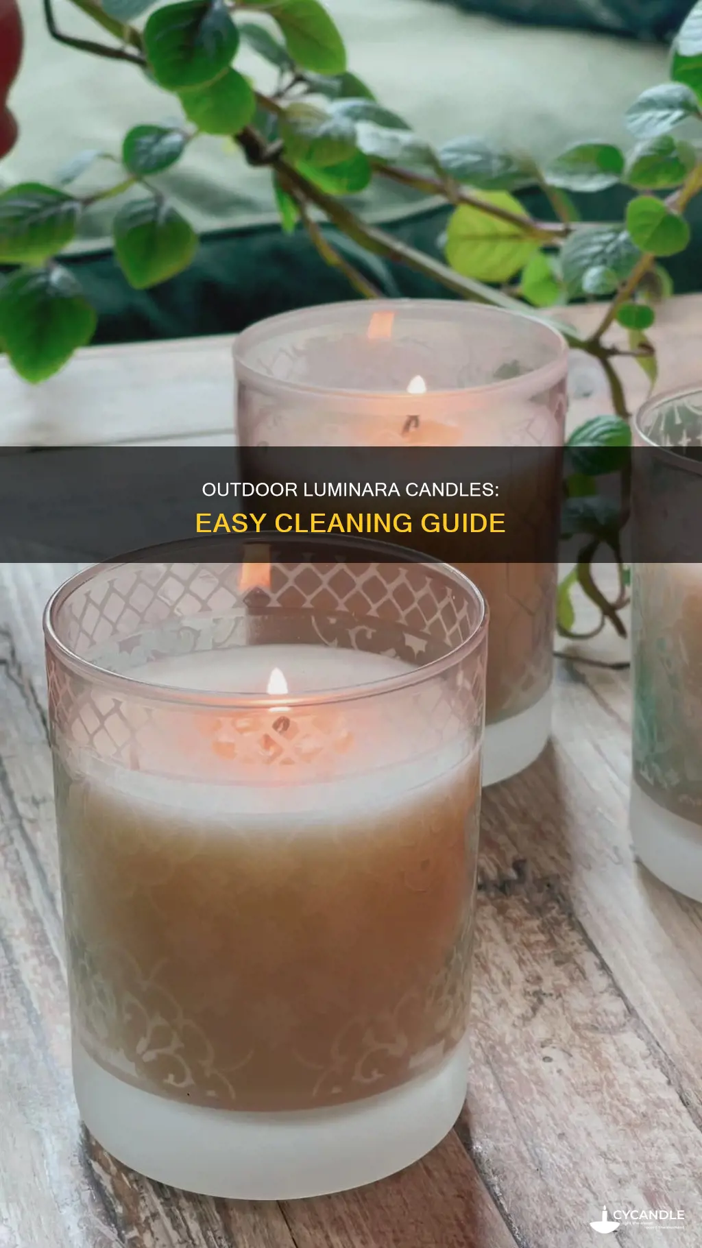 how to clean outdoor luminara candles