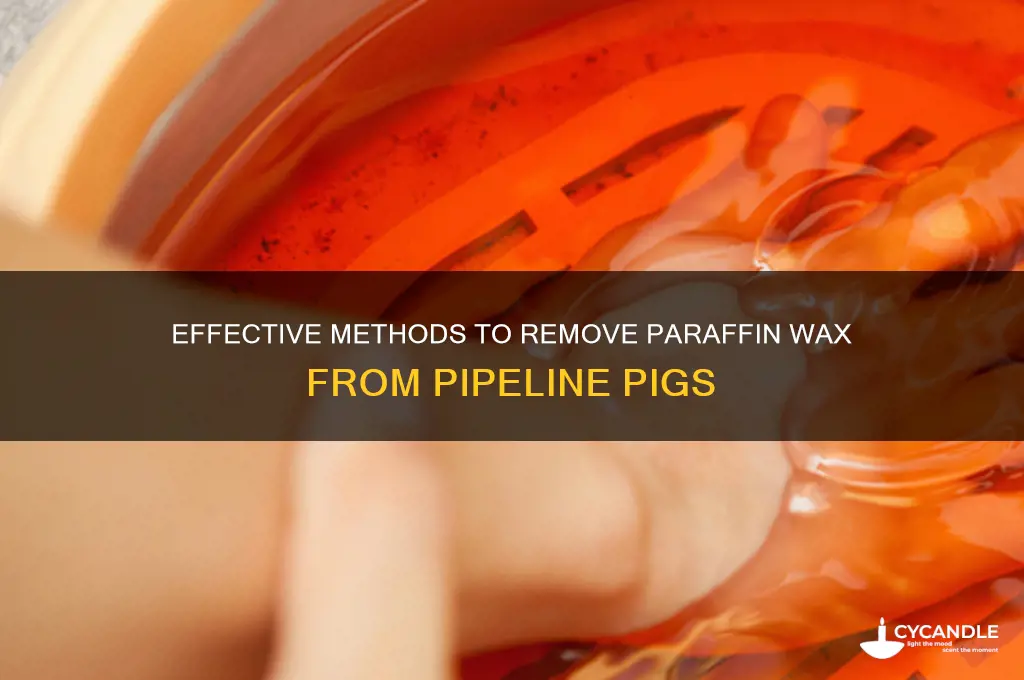 how to clean paraffin wax from pipeline pigs