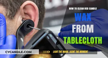 Effective Tips to Remove Red Candle Wax from Tablecloths Easily
