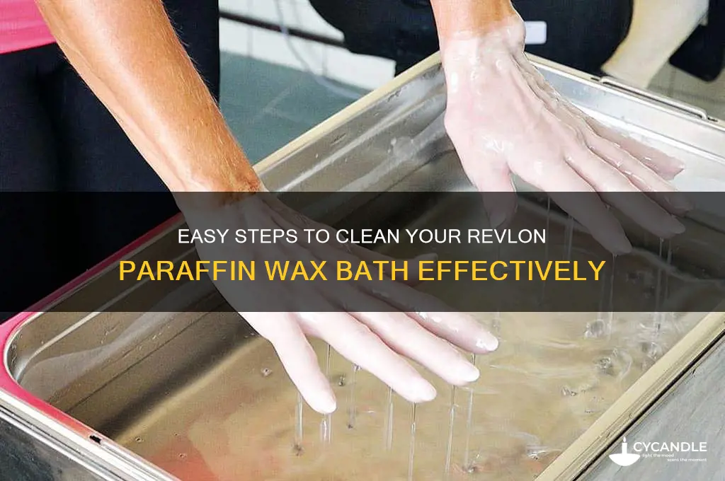 how to clean revlon paraffin wax bath