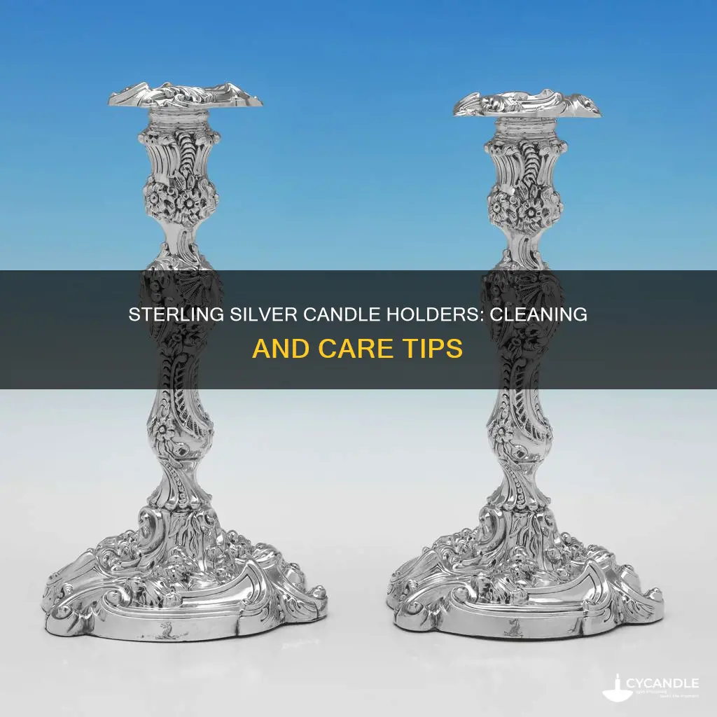 how to clean sterling silver candle holders