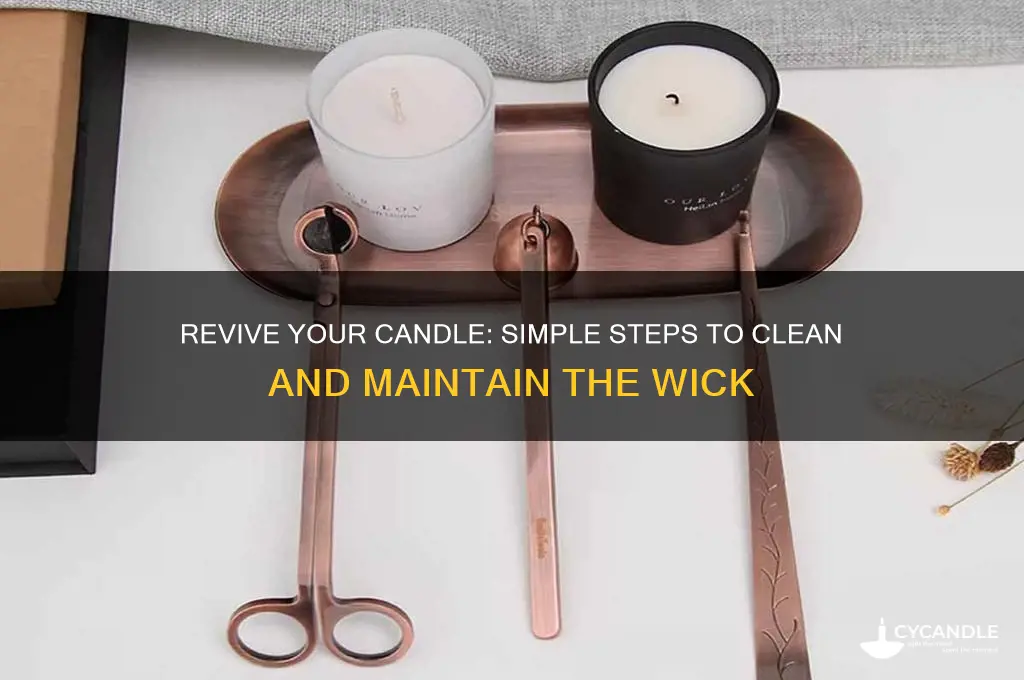 how to clean the wick of a candle