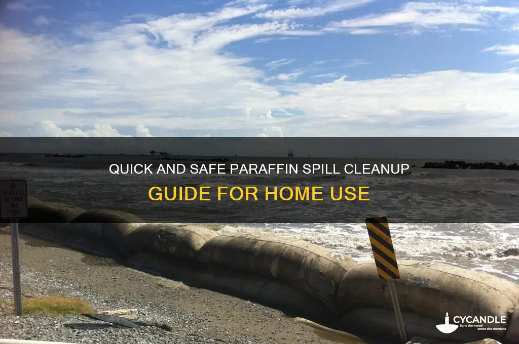 how to clean up spilled paraffin