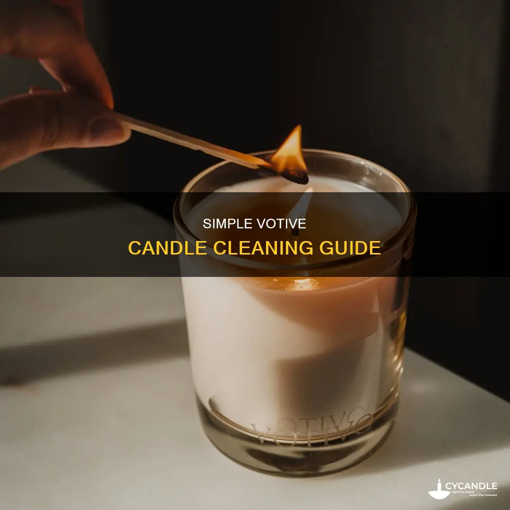 how to clean votive candles