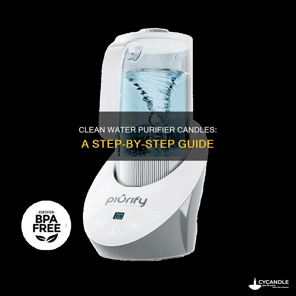 how to clean water purifier candle