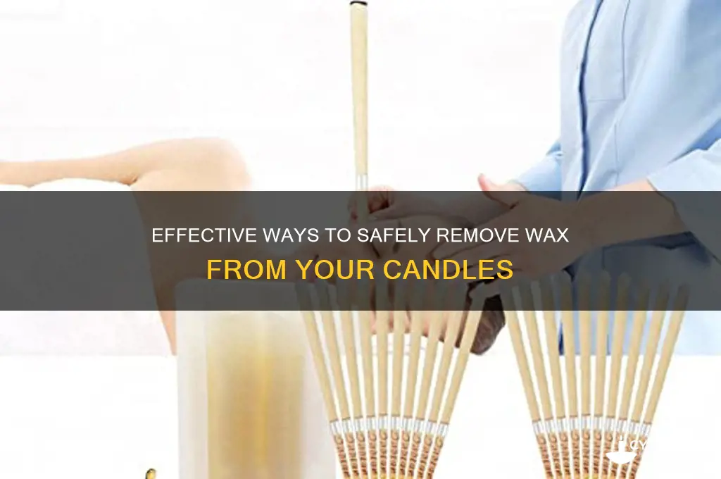 how to clean wax out of a candle