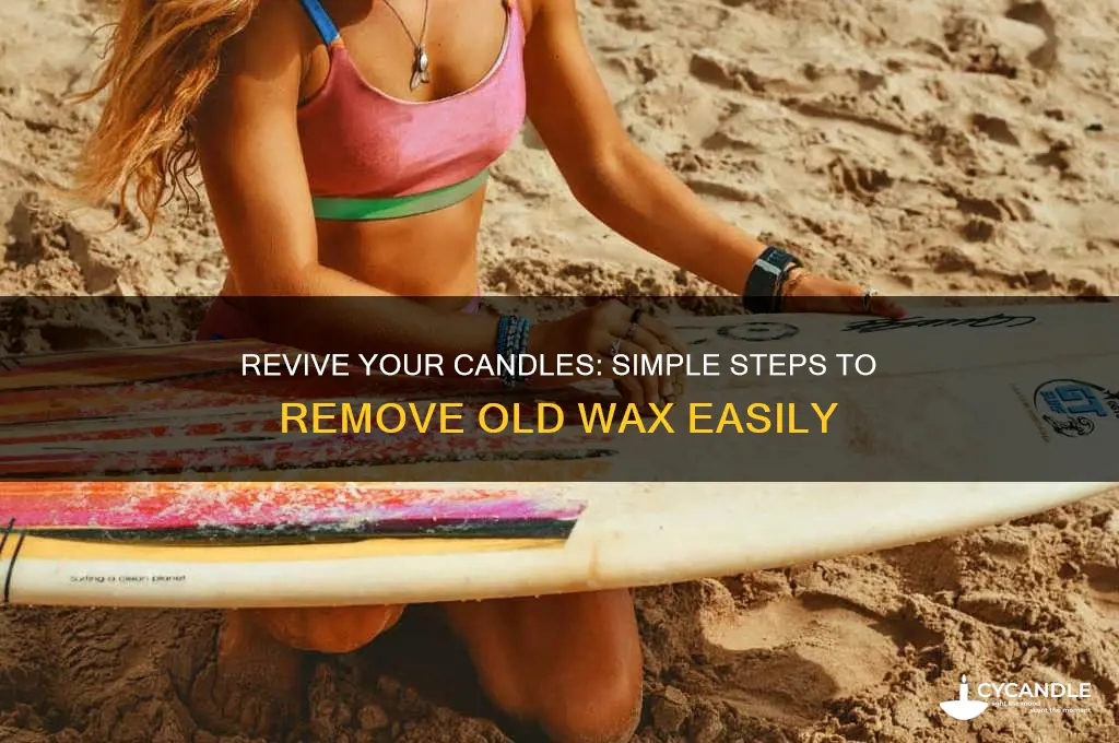 how to clean wax out of old candle