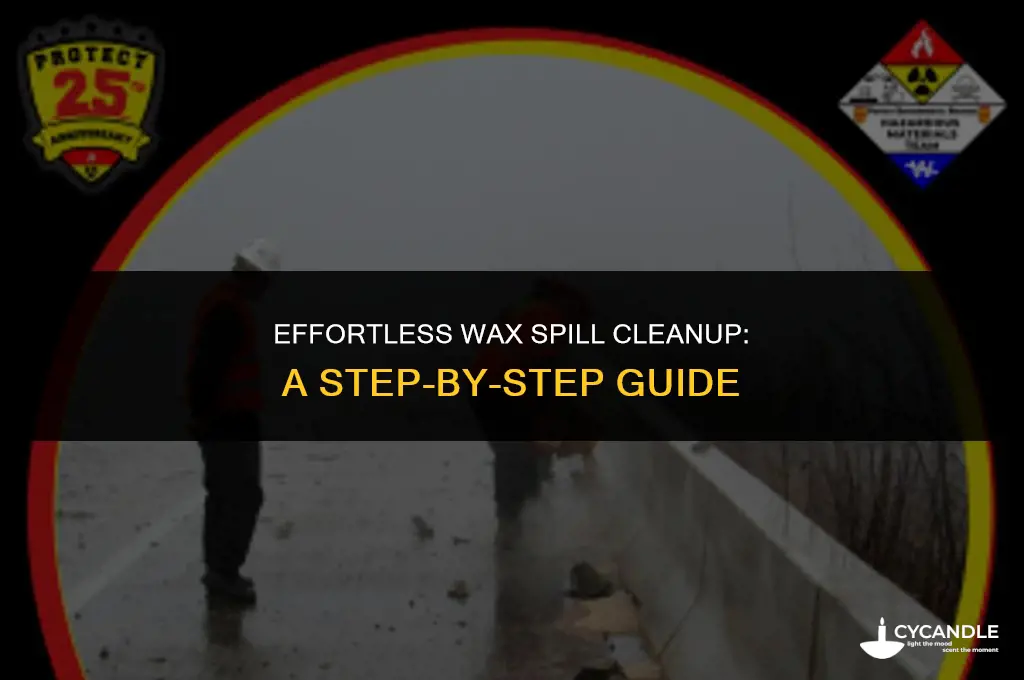 how to clean wax spill