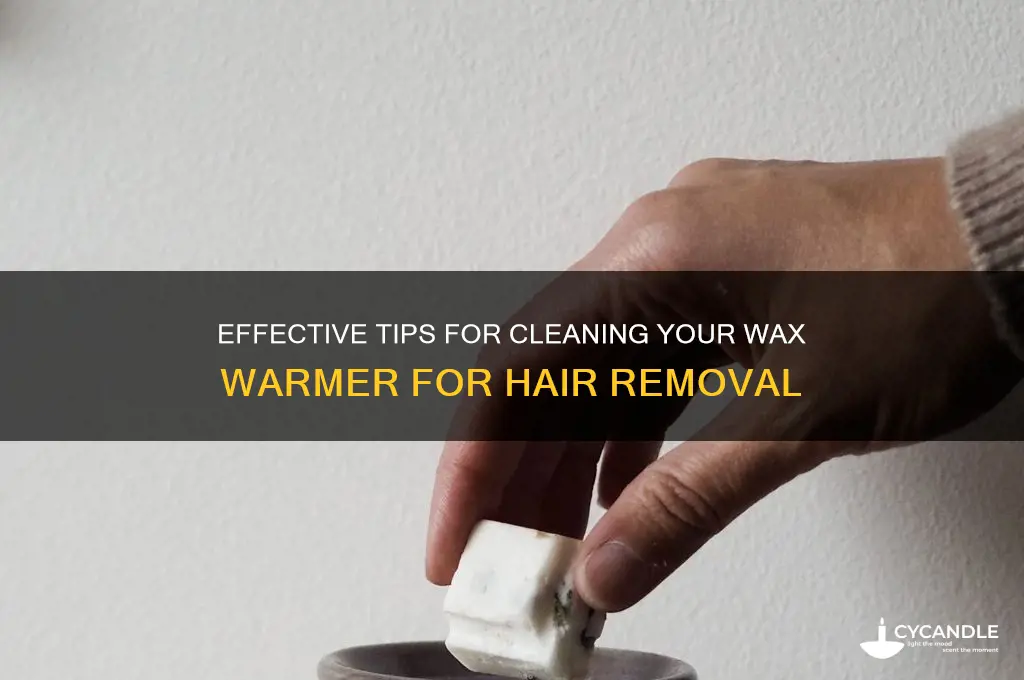 how to clean wax warmer for hair removal