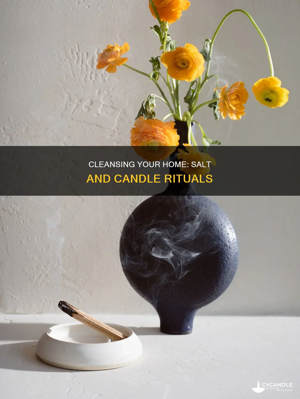 how to cleanse a house with salt and candles