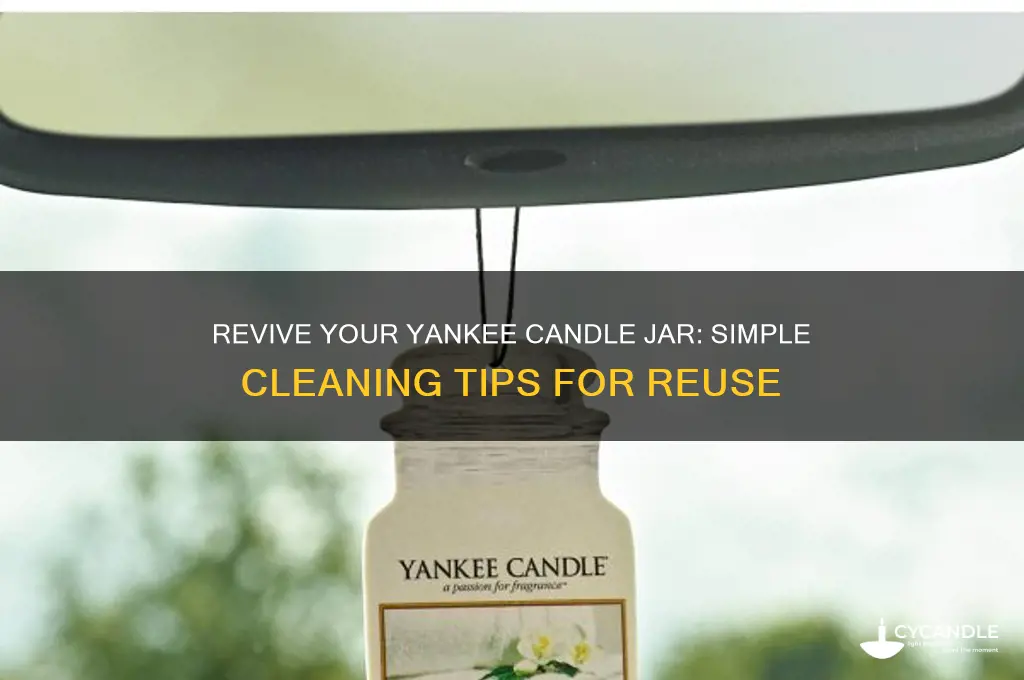 how to clran yankee candle jar
