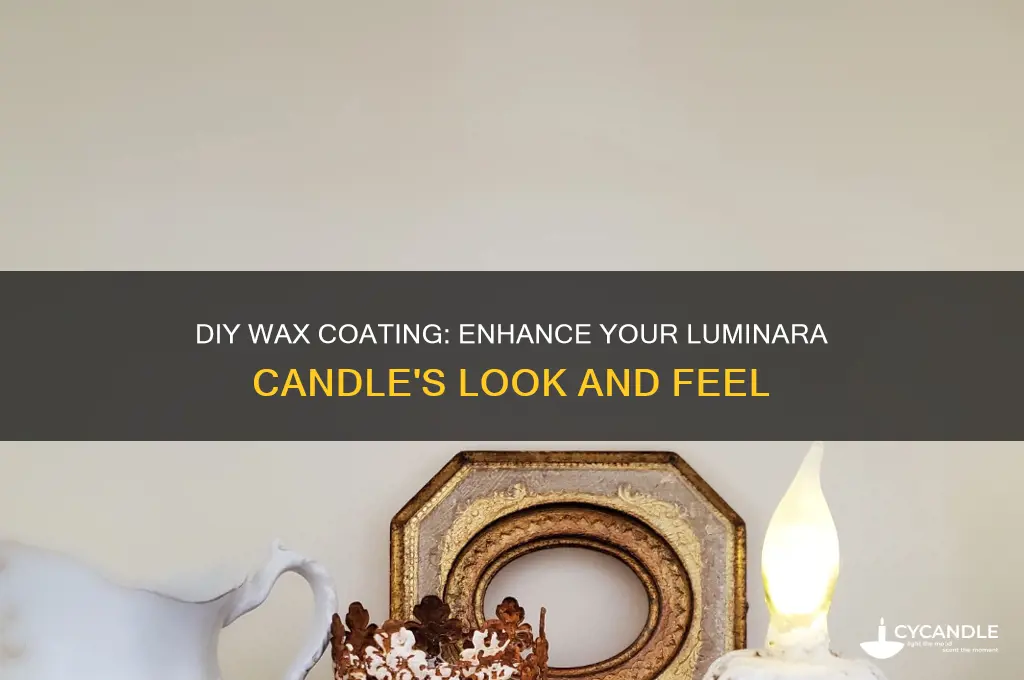 how to coat a luminara candle in wax