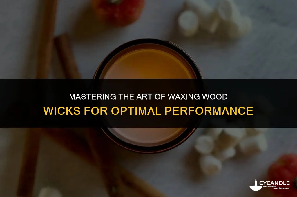 how to coat wood wicks with wax before using