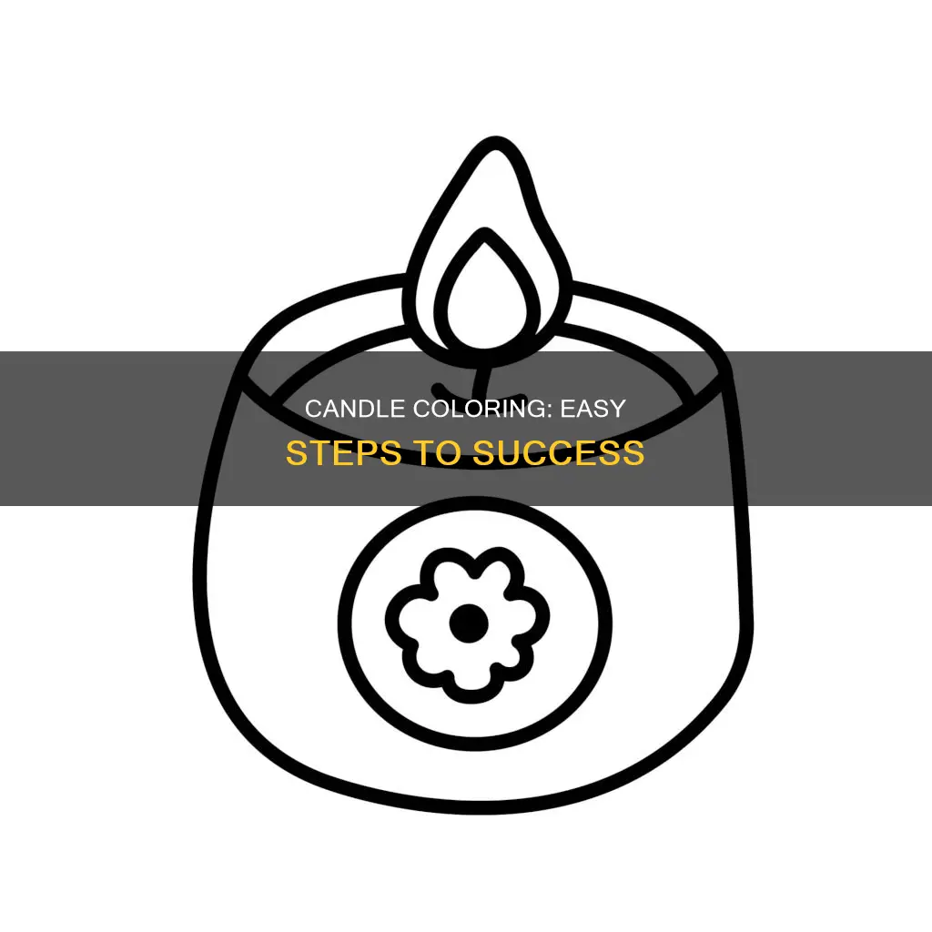 how to color a candle