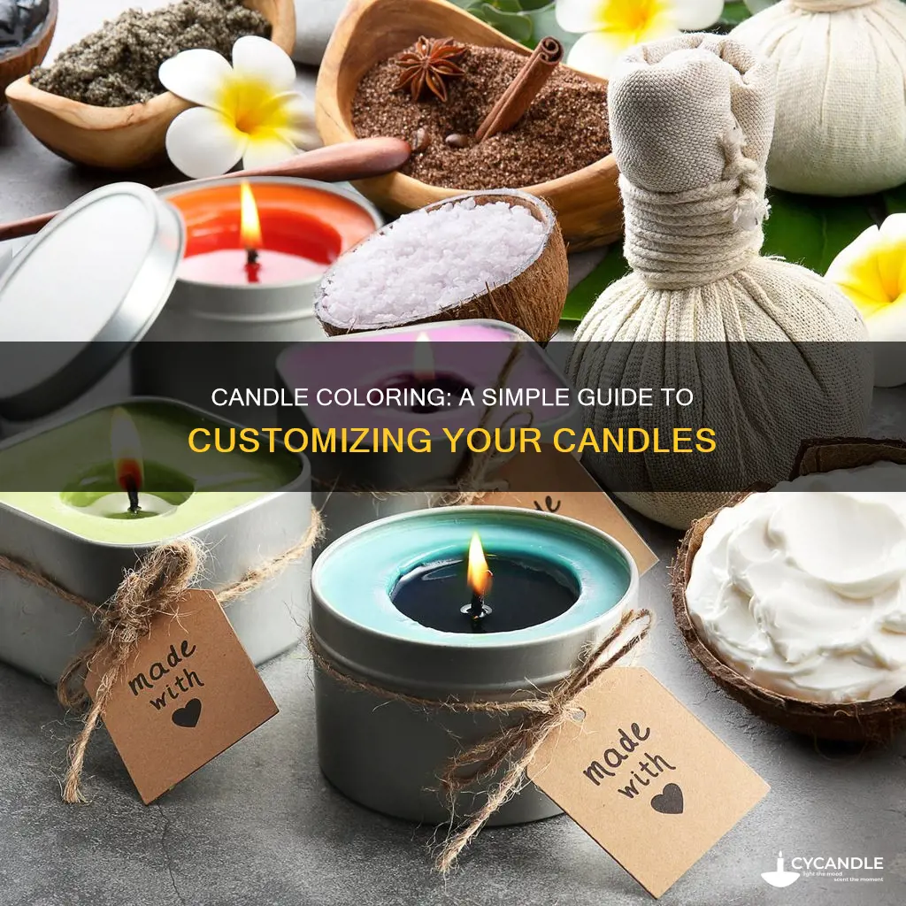 how to color a white candle
