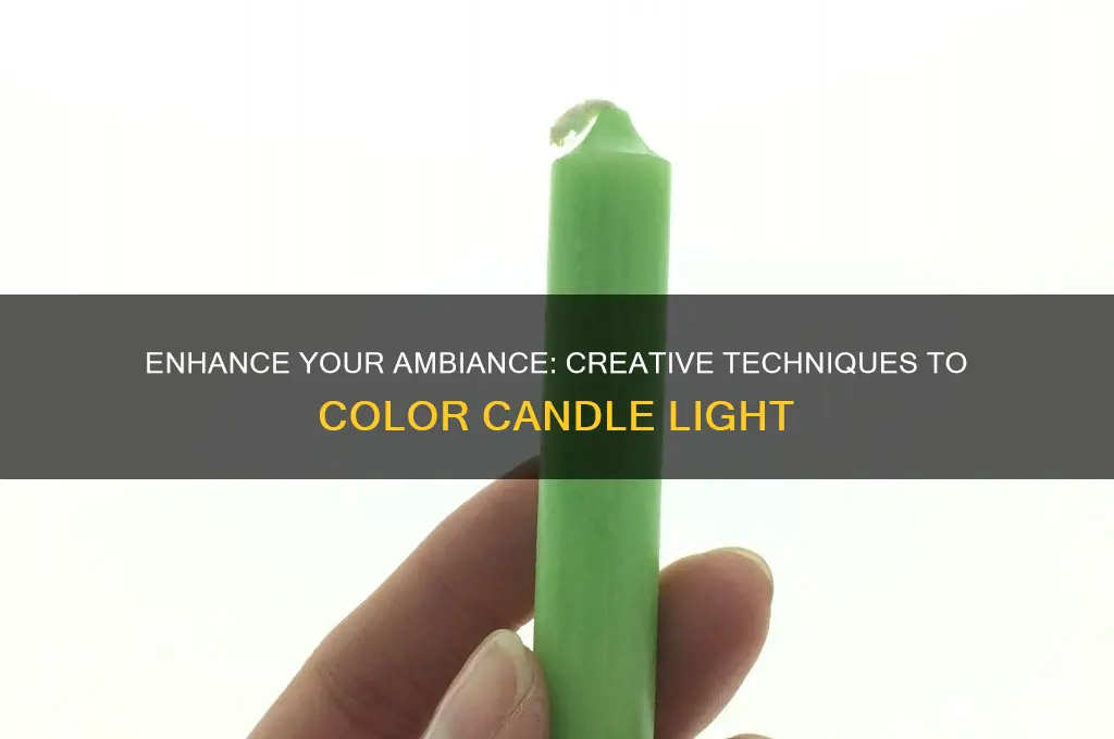 how to color candle light