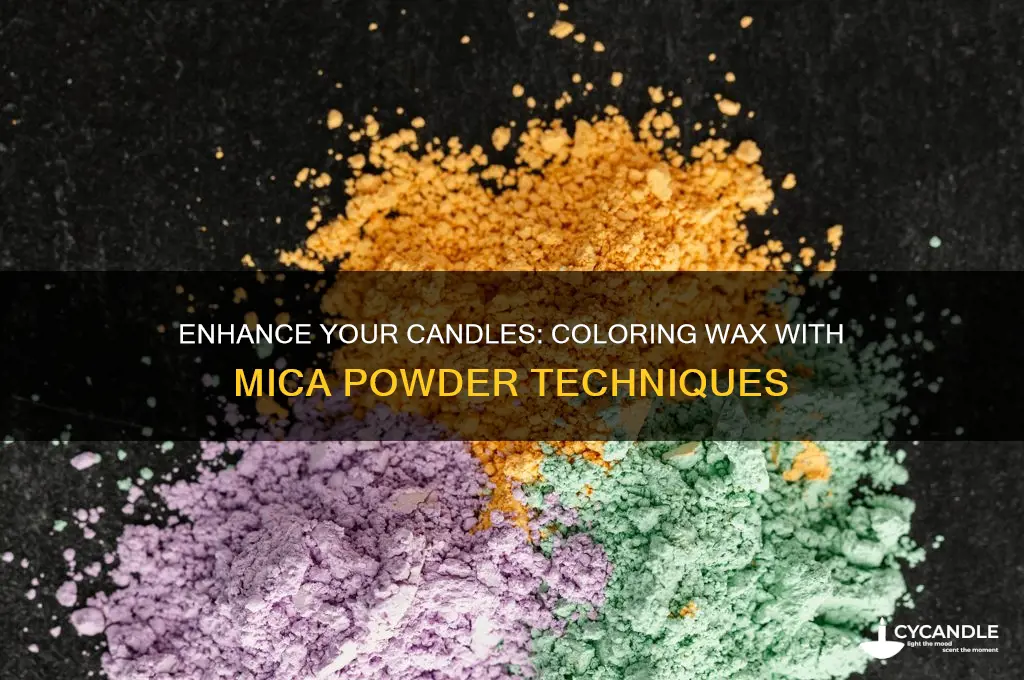how to color candle wax with mica