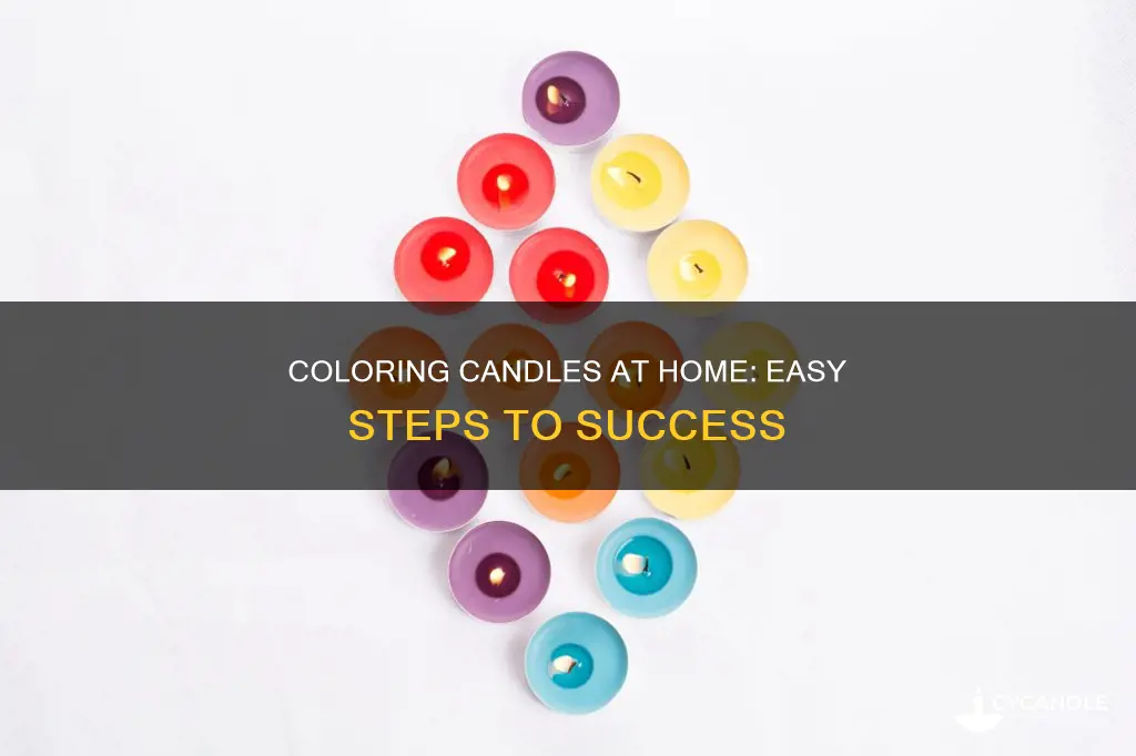 how to color candles at home