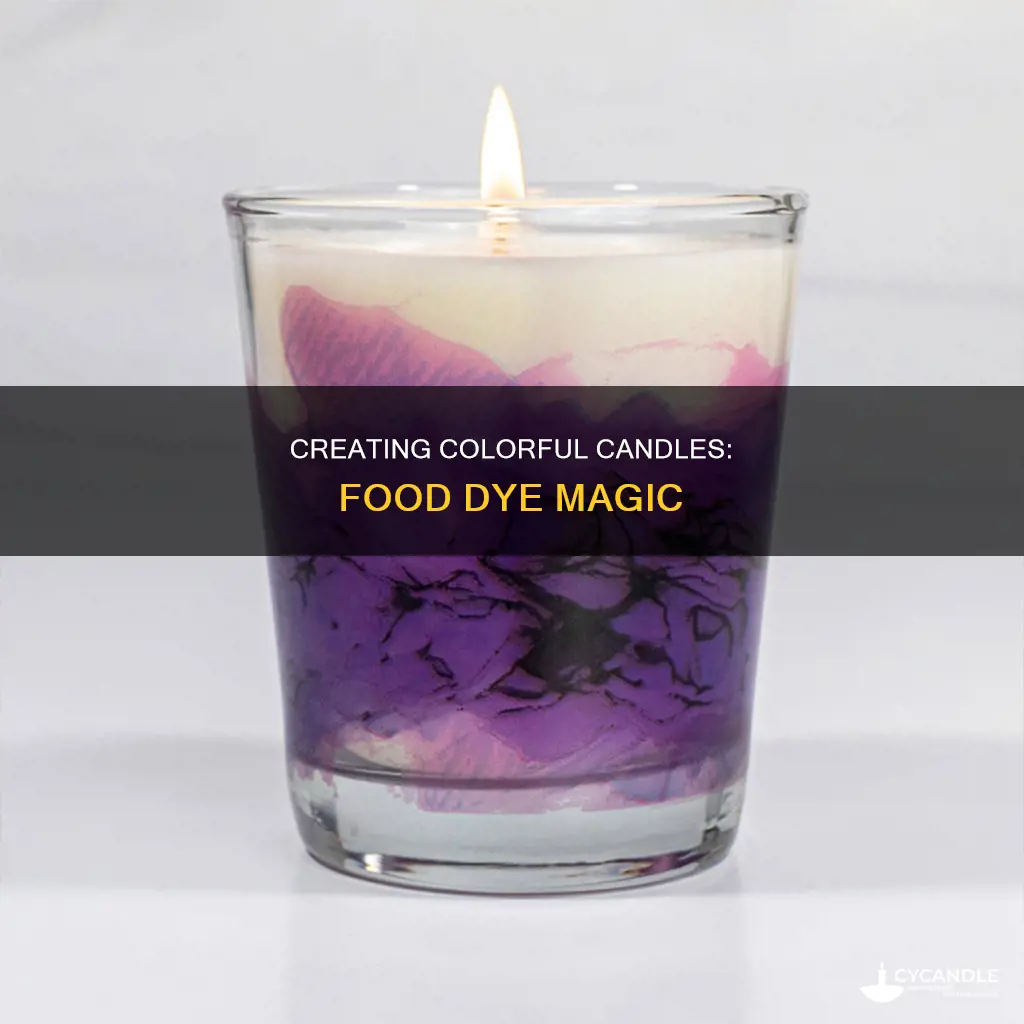 how to color candles with food dye