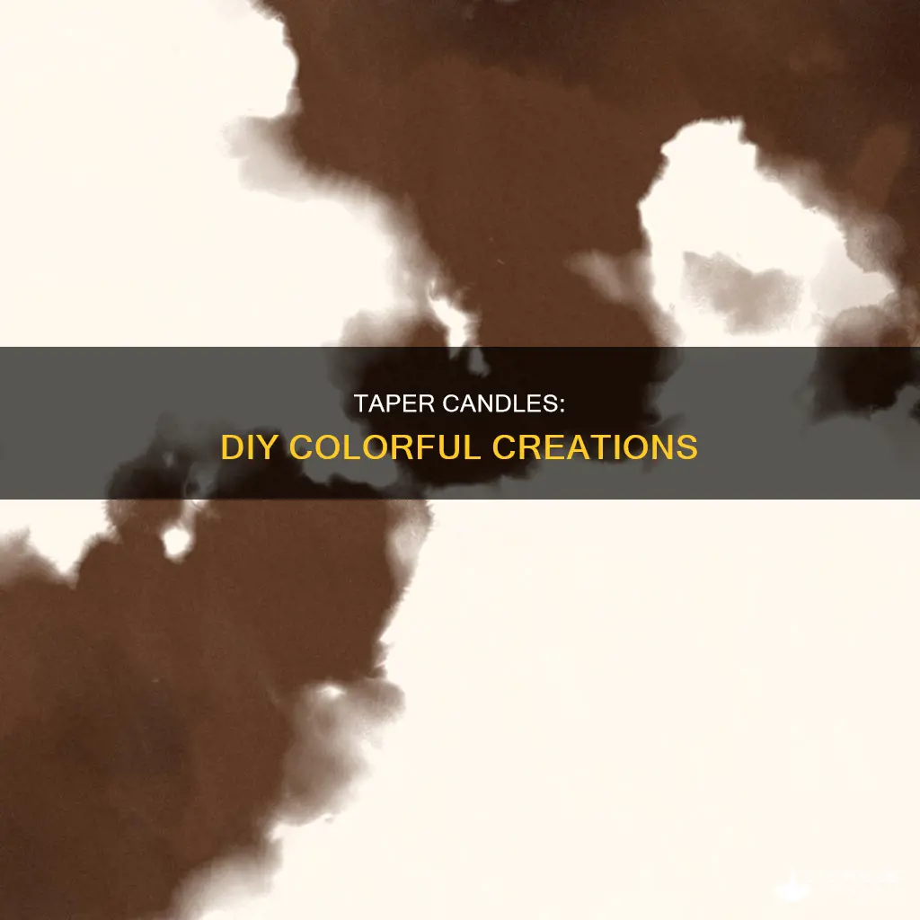 how to color taper candles