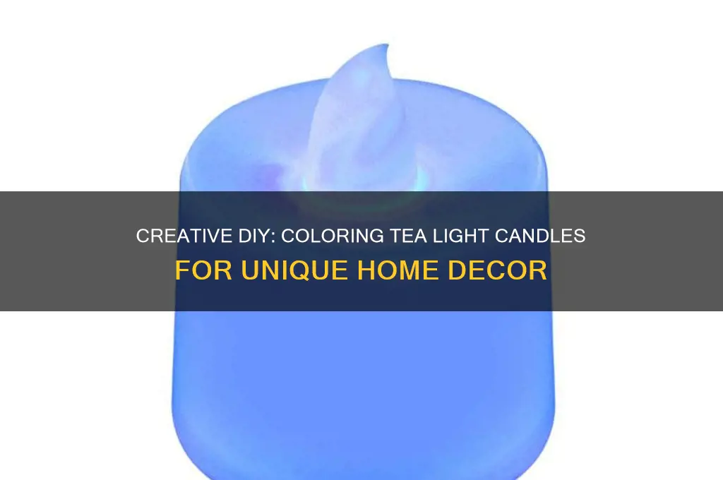 how to color tea light candles