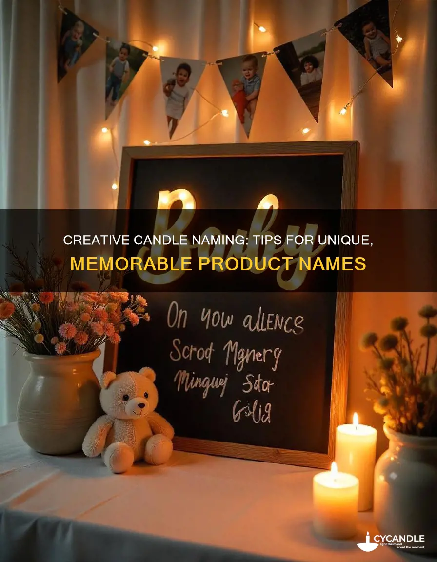 how to come up with candle names