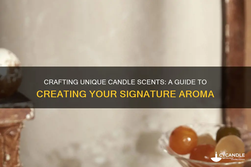 how to come up with own scent for candle