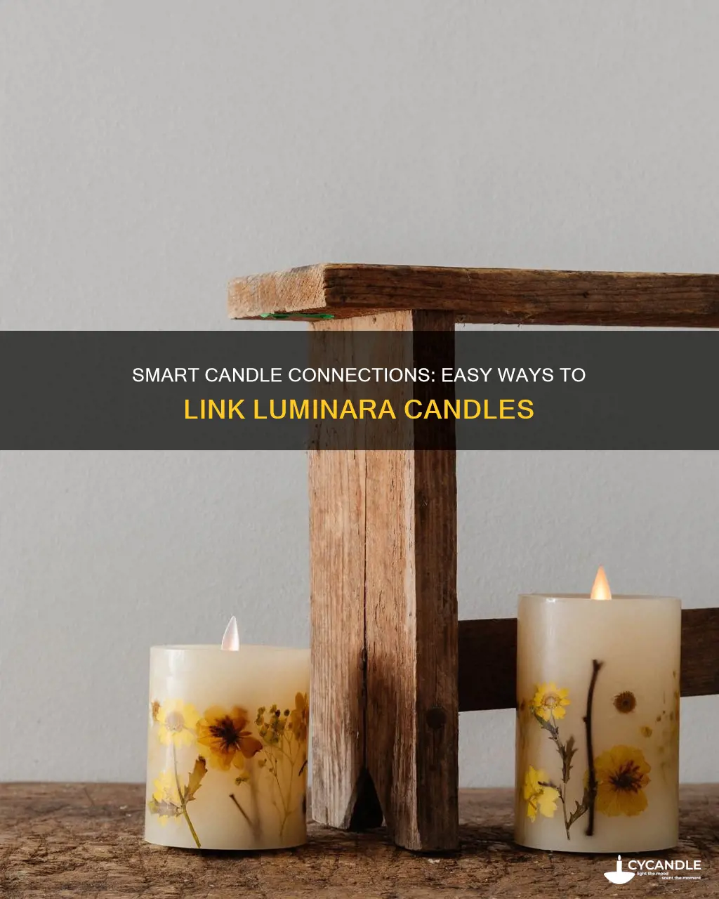 how to connect luminara candles