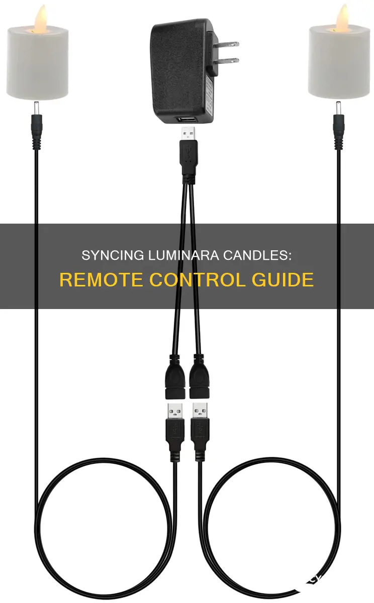 how to connect my luminara candles to the remote