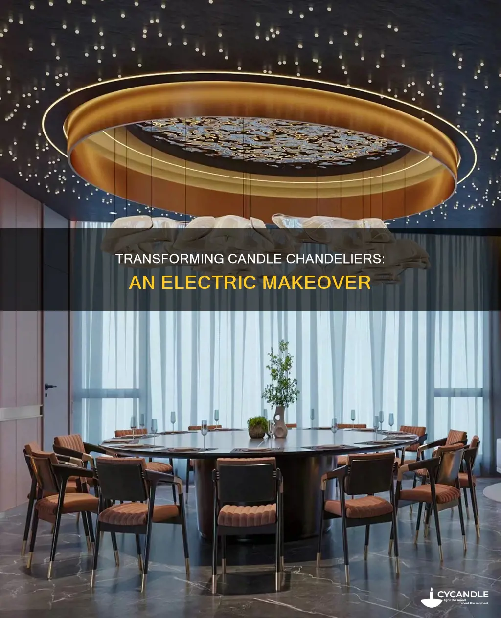 how to convert a candle chandelier to electric