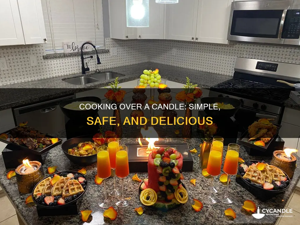 how to cook over a candle