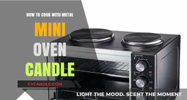 Cooking with a Metal Mini Oven and Candle