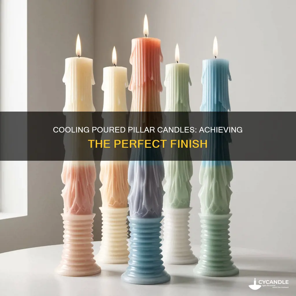 how to cool a poured pillar candle