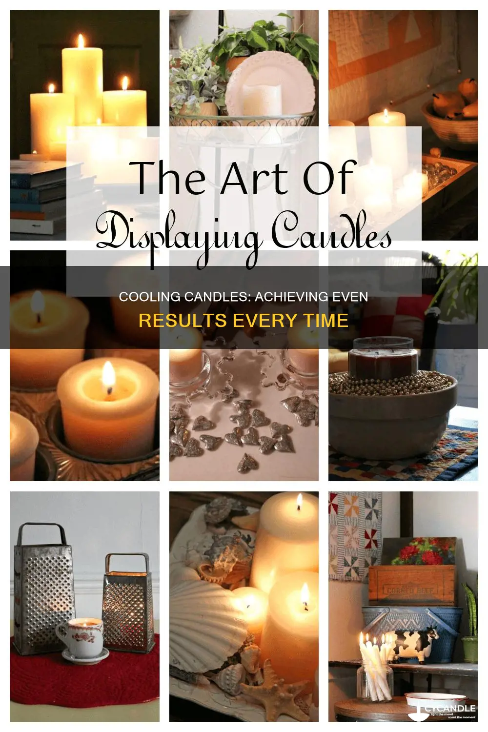 how to cool candles evenly