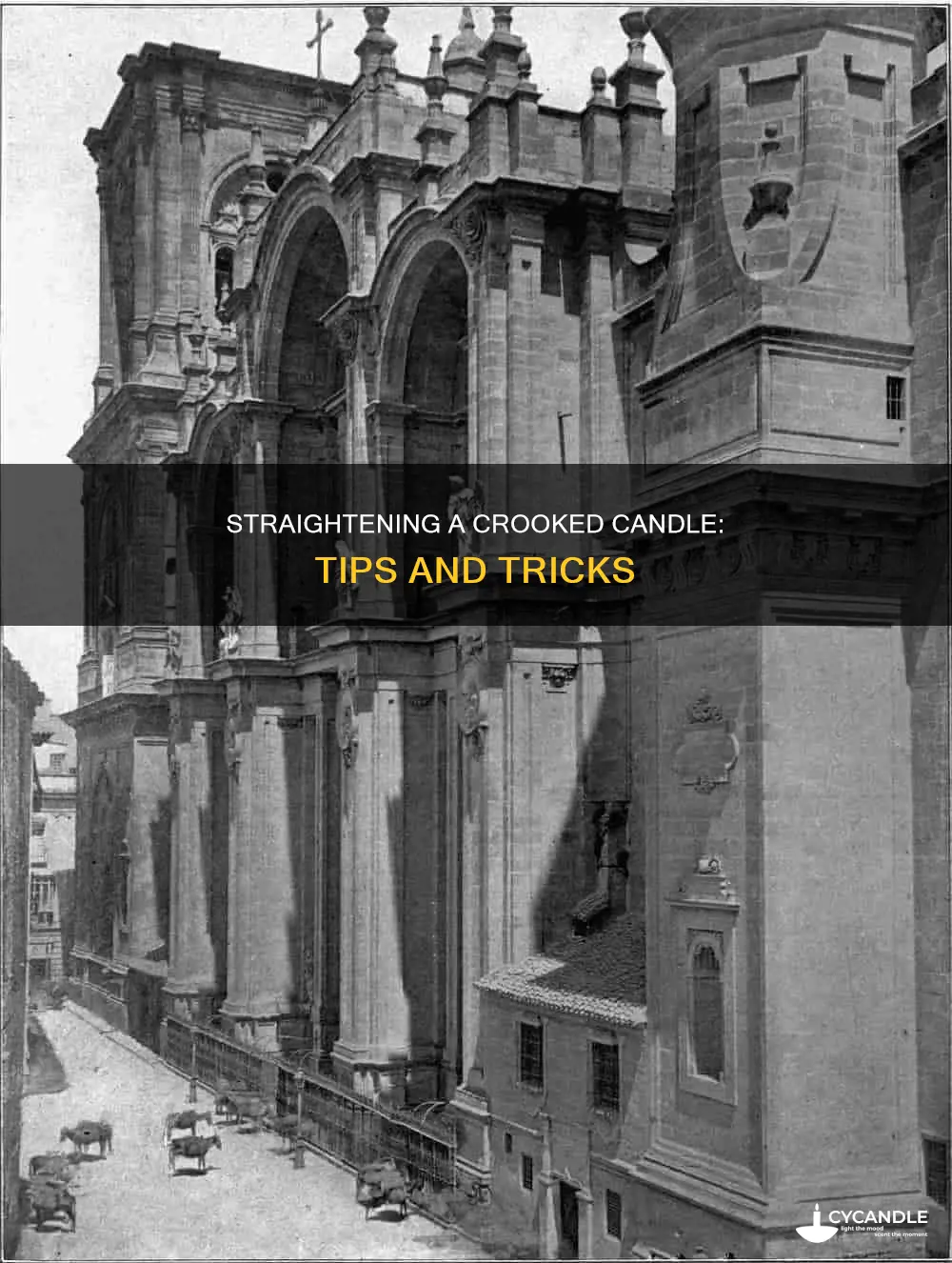 how to correct a pillared a candle