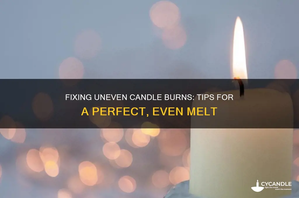 how to correct and uneven candle burn