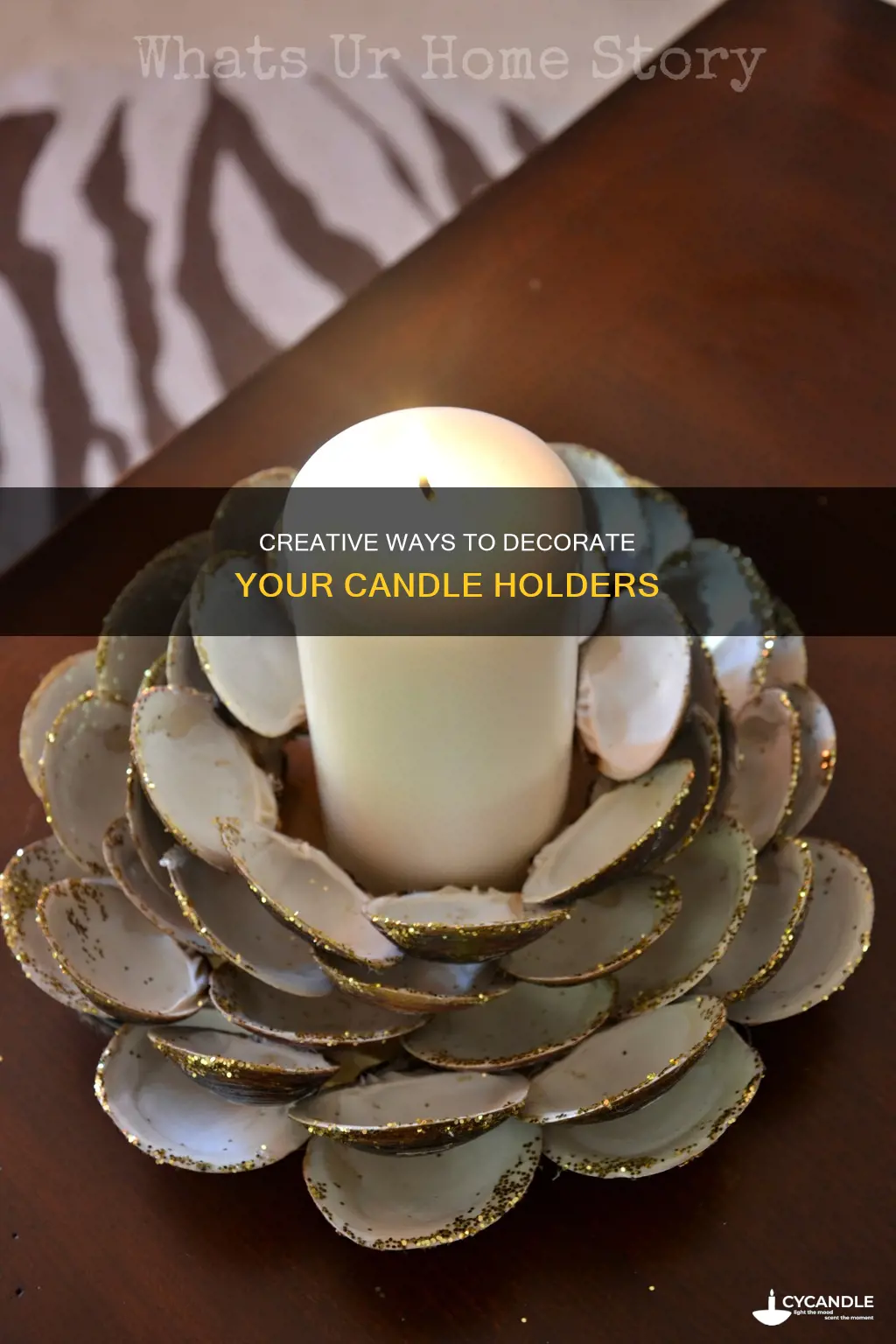 how to cover candle holders
