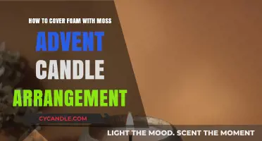 Create a Moss-Covered Foam Advent Candle Arrangement: DIY Guide